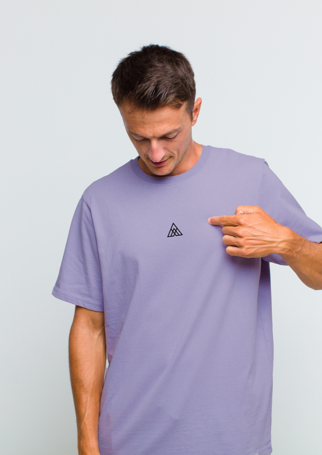 purple oversized t shirt for man