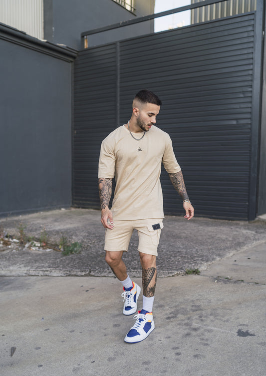 oversized t shirt in Beige for man